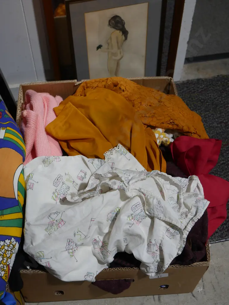 Box of vintage clothing Image 1++