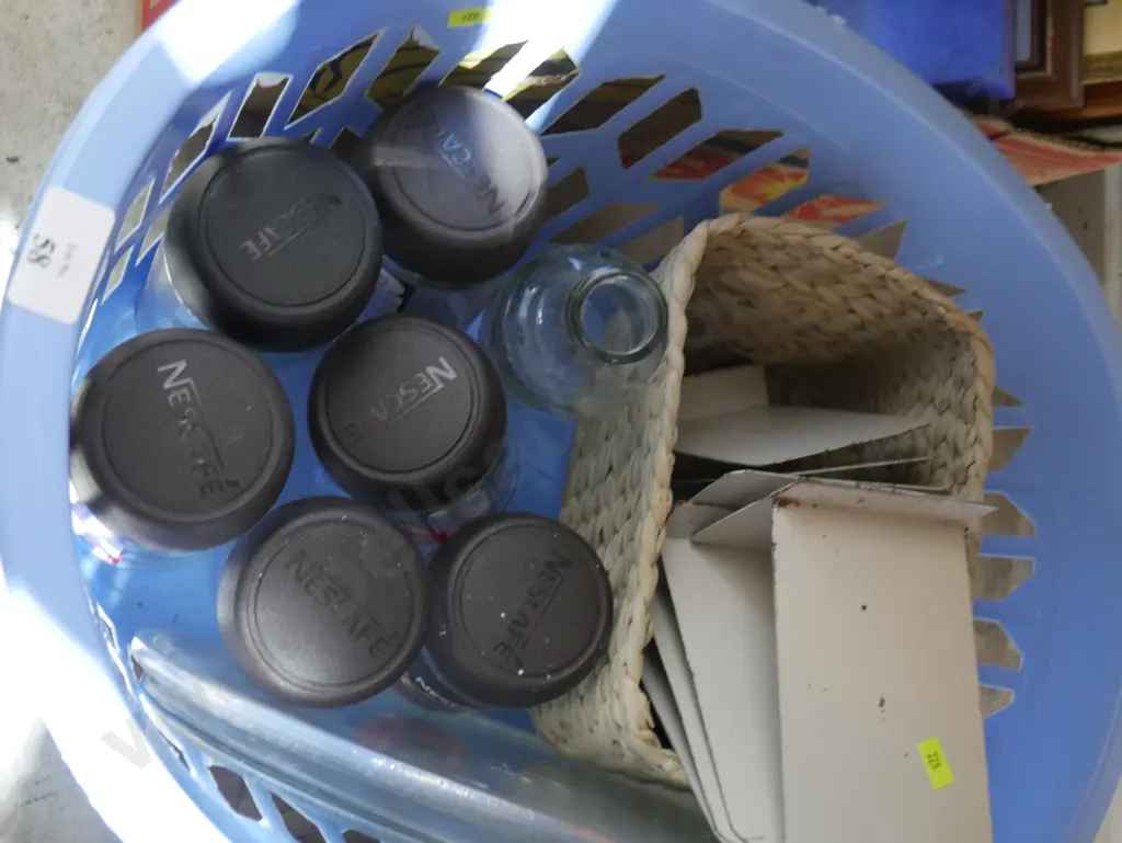 Laundry basket, Nescafe coffee jars etc Image 1++