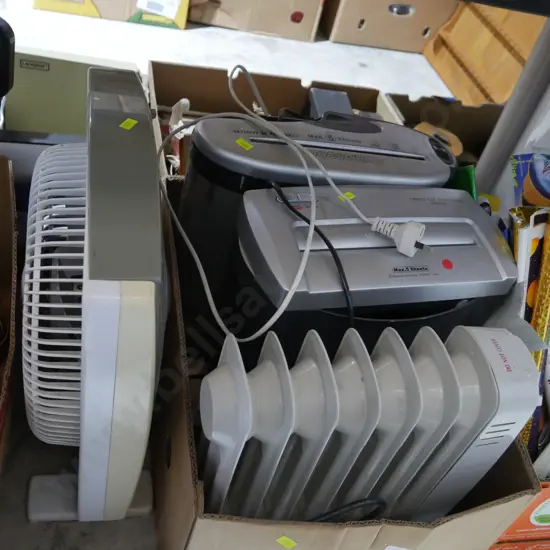Paper shredders, heater and fan