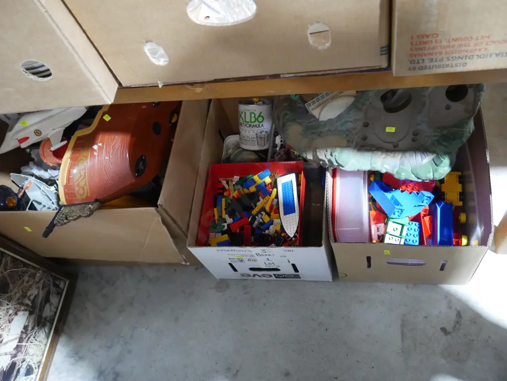Three boxes of children's toys Image 1++