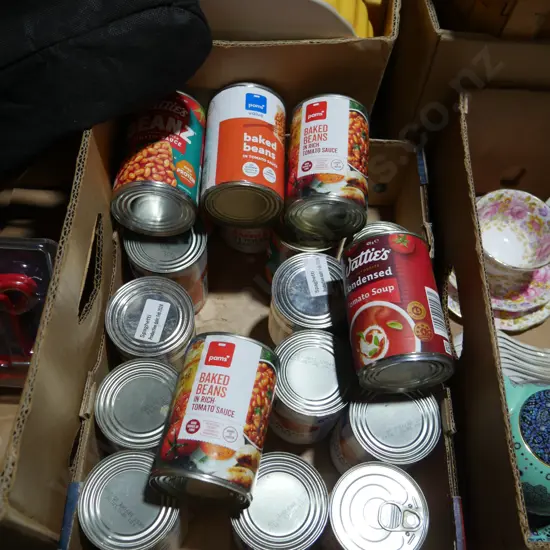 Canned food items
