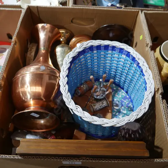 Basket, woodware etc