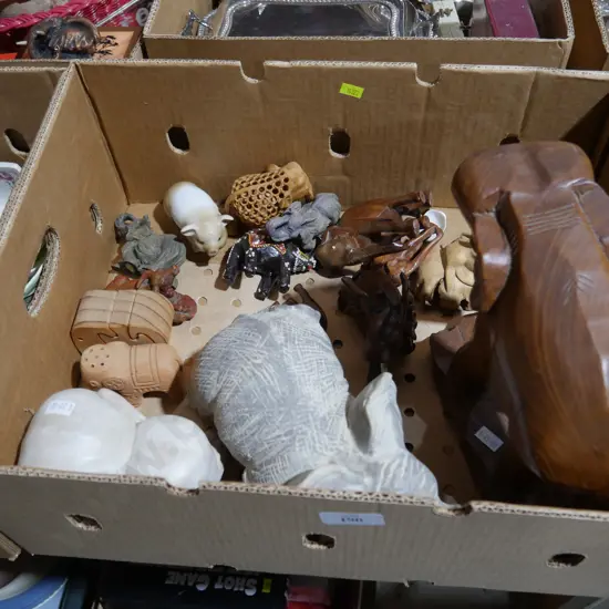 Elephant ornaments etc