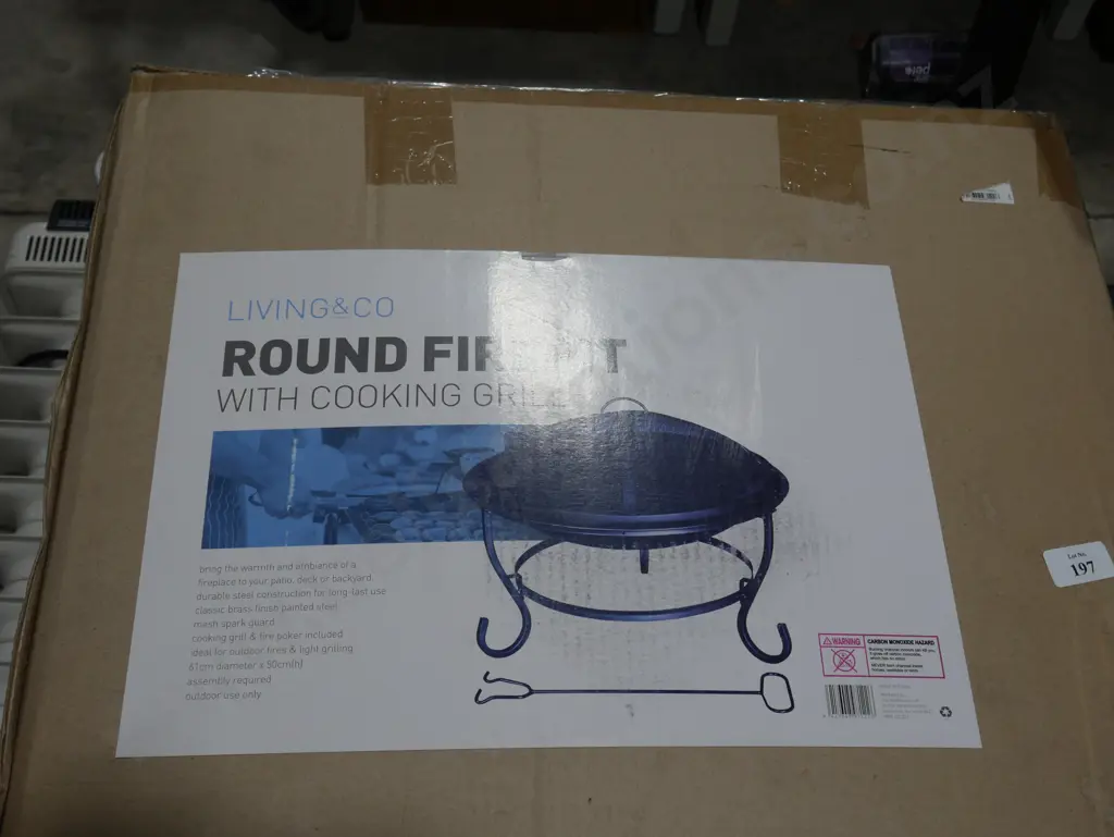 Fire pit with cooking grill Image 1++