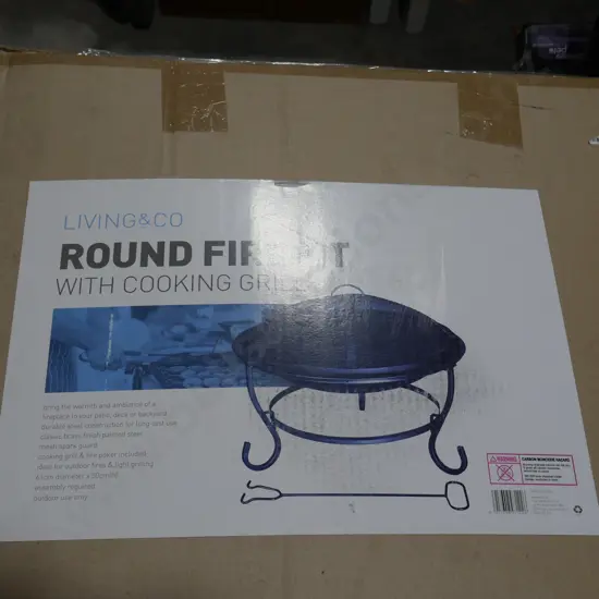 Fire pit with cooking grill