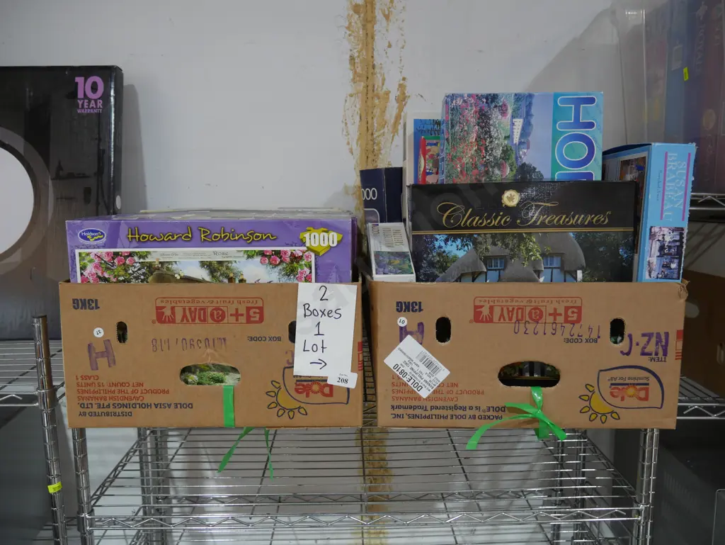 Two boxes of jigsaw puzzles Image 1++