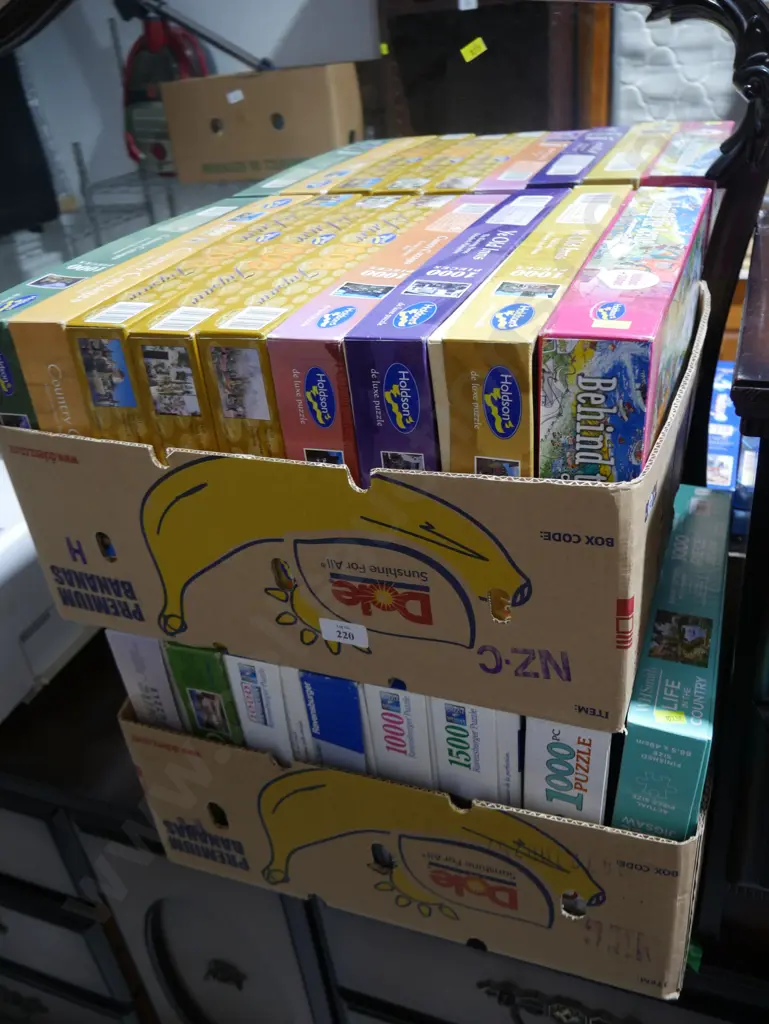 Two boxes of jigsaw puzzles Image 1++