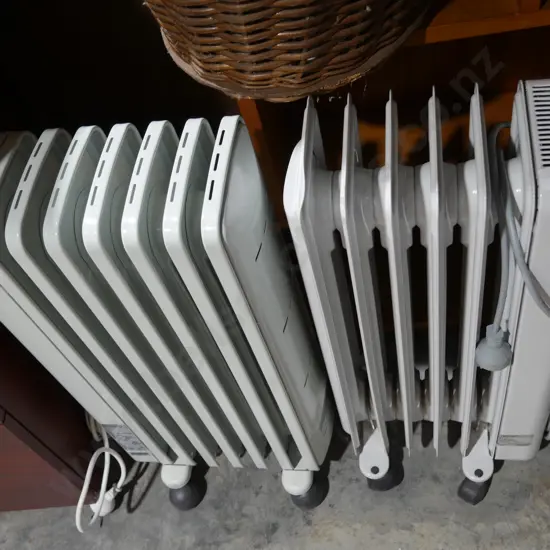 Two oil heaters