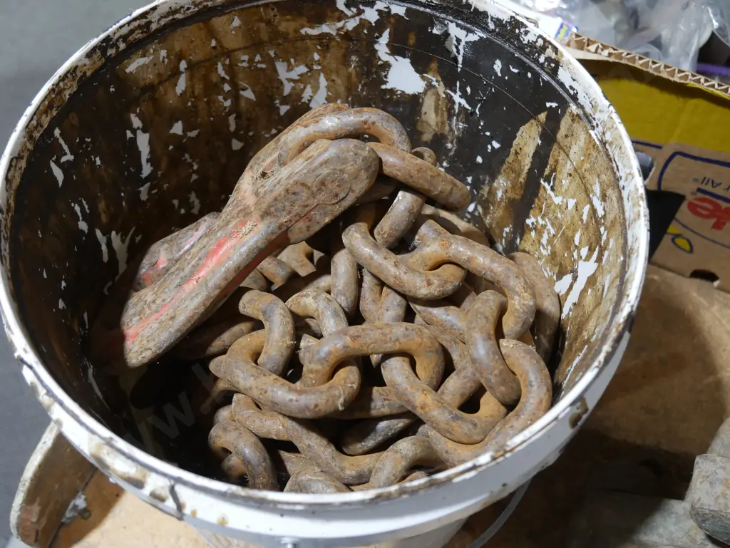 Large chain and hook Image 1++