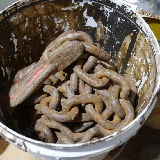 Large chain and hook