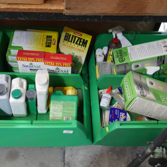 Assorted garden sprays, slug slam etc