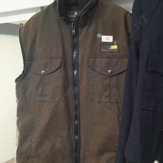 Tussock creek oil skin vest