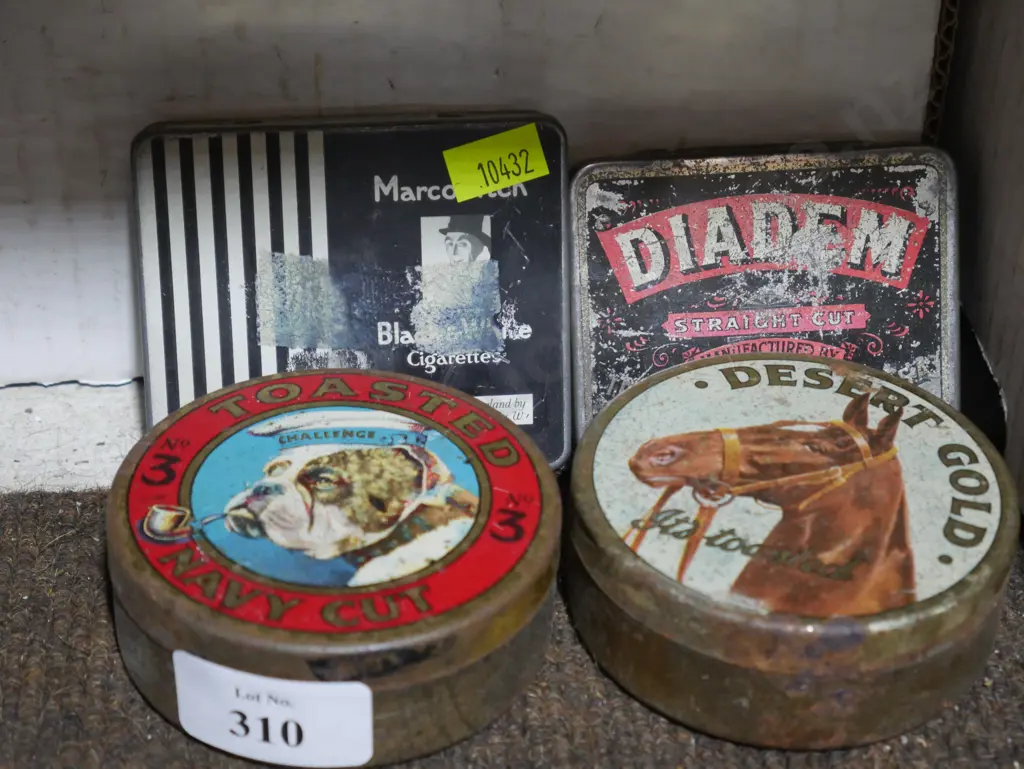 4 tobacco tins Image 1++