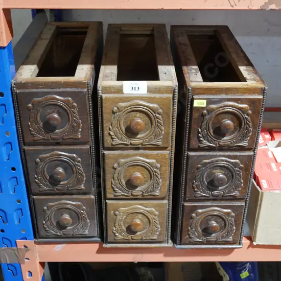 3 sets sewing table drawers