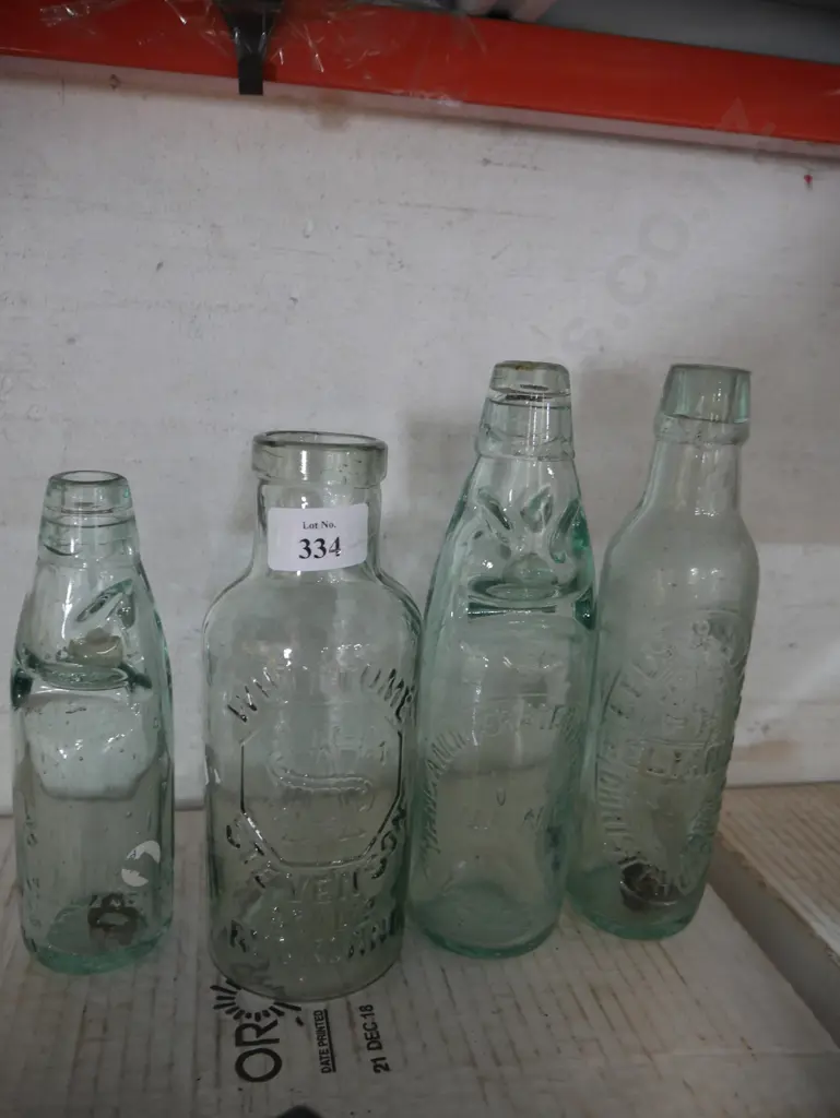 4 vintage New Zealand glass bottles Image 1++