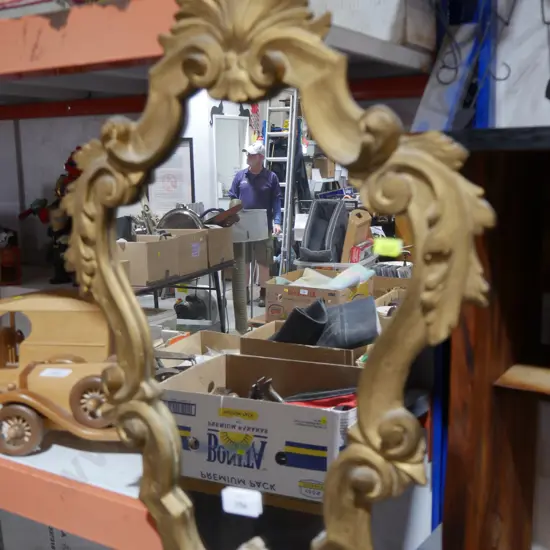Gilt framed mirror