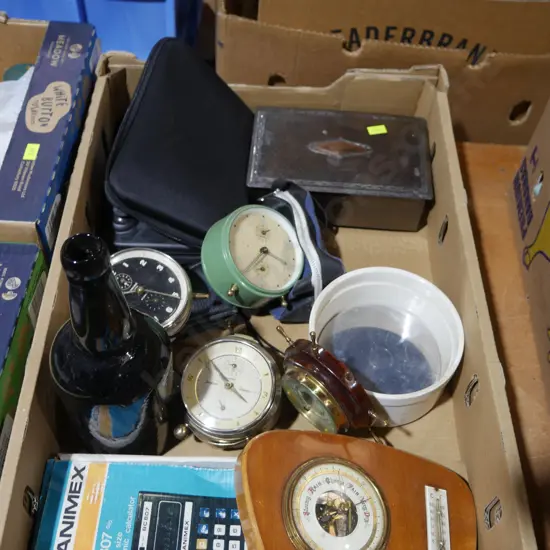 Clocks, barometer etc