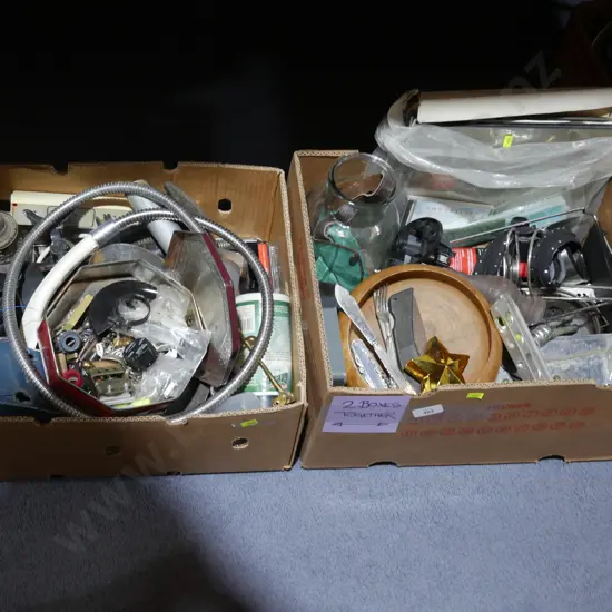 Two boxes of sundries