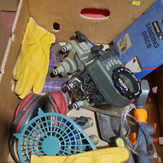 Tap timer, sanding discs etc