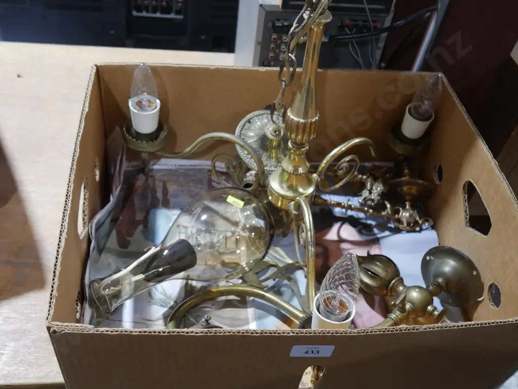 Brass light fitting Image 1++