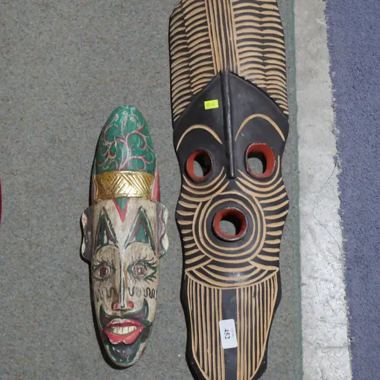 Two wall masks