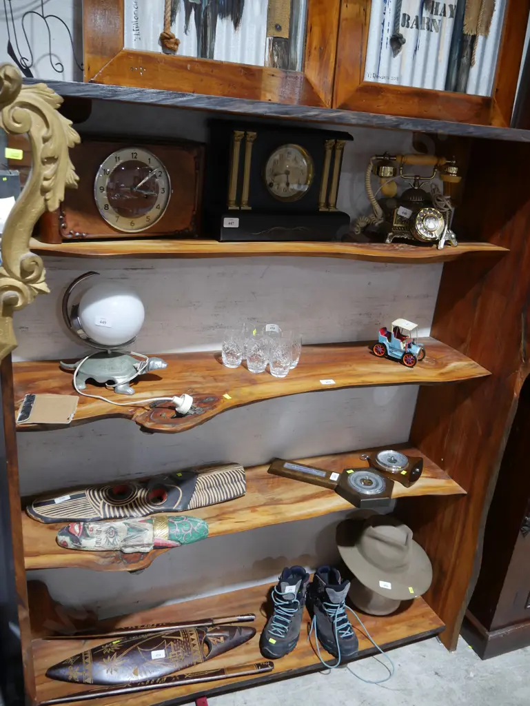 Solid wood slab wood bookcase Image 1++