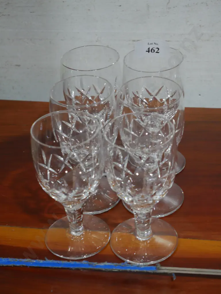 6 Stuart crystal glasses Image 1++