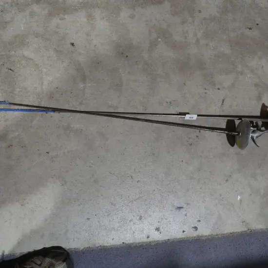 Two fencing swords - left handed