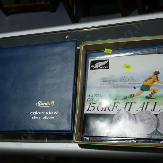 Coin album and collector coins