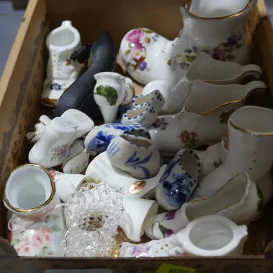 Collectible porcelain shoes