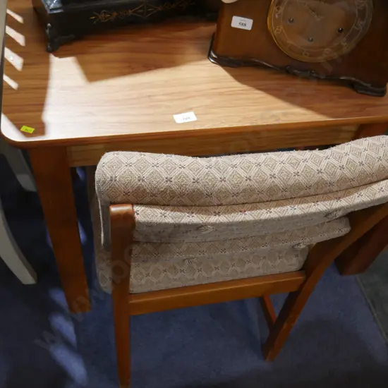 Dining table and two chairs