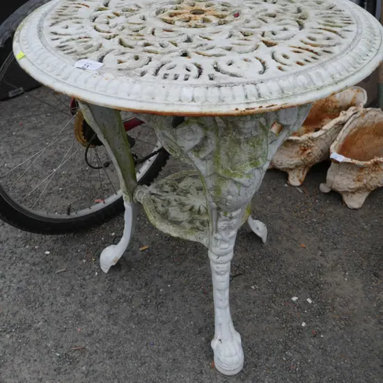 Cast iron table
