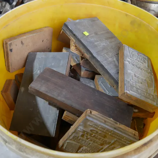 Vintage printers blocks