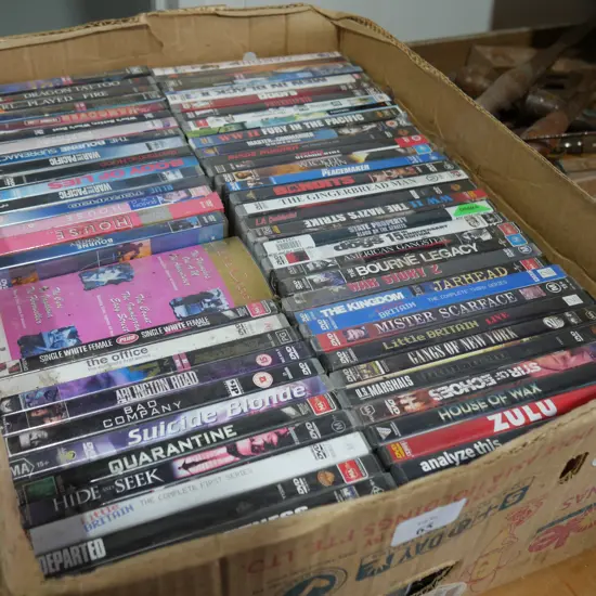 Box of DVDs