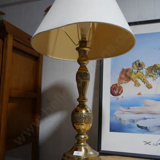 Brass table lamp