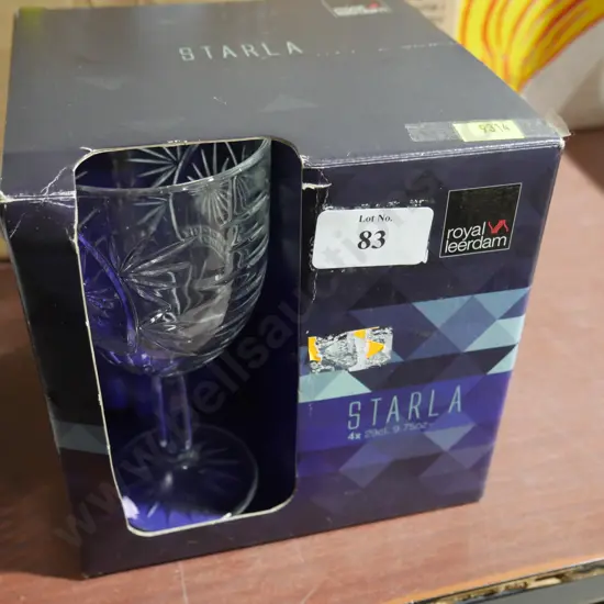 4 piece starla glass set