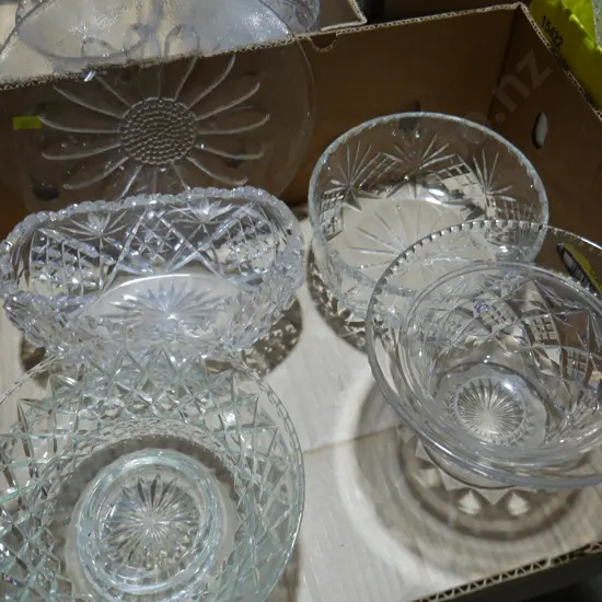 Crystal, glassware