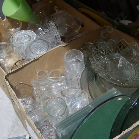 Glassware, crystal etc