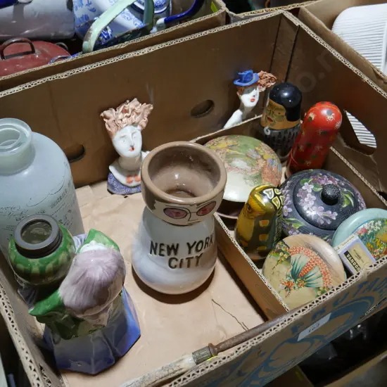 Trinket boxes, Mandy Olsen figurines etc