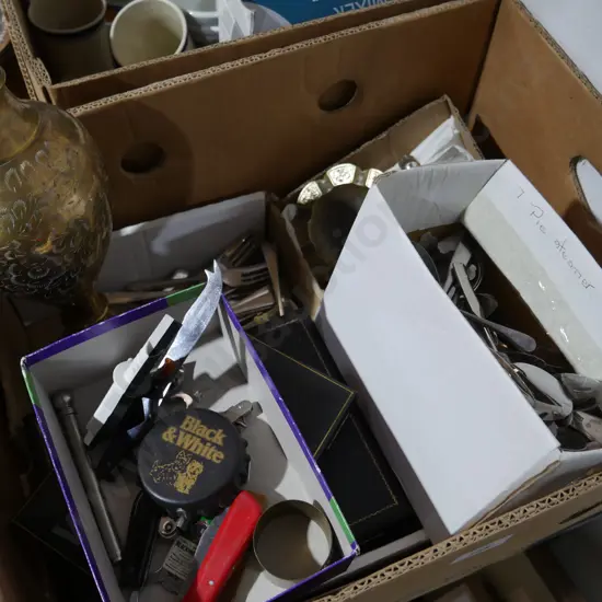 Cutlery, brassware etc