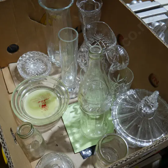 Crystal, glassware etc