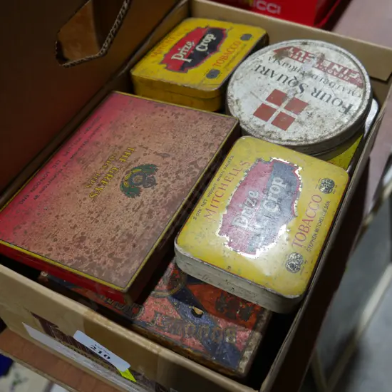 Tobacco tins