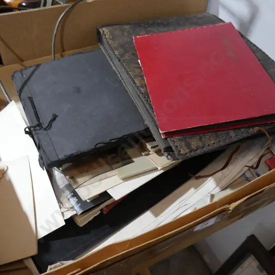 Vintage photo albums, ephemera