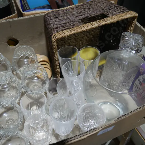 Glassware etc