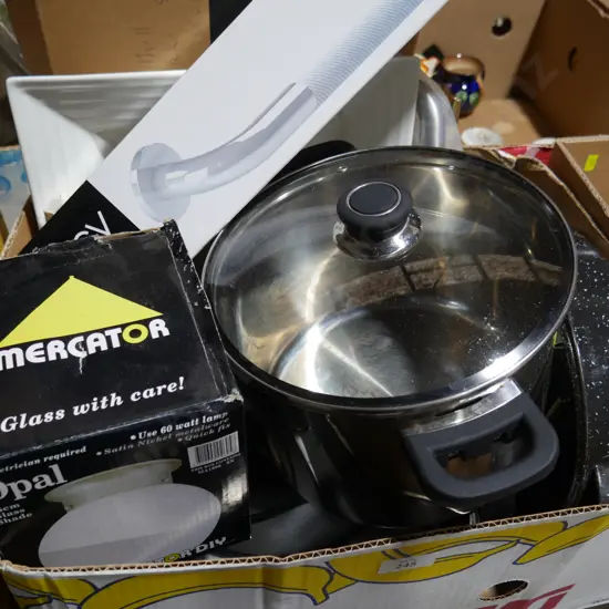 Stock pot, kitchenware etc