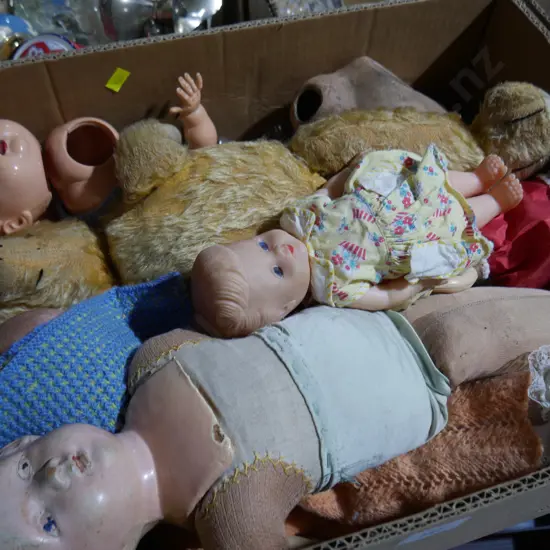 Dolls, teddy bears etc