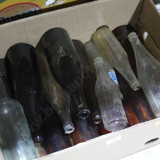 Old glass bottles