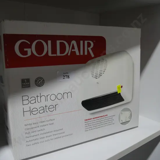 Goldair bathroom heater