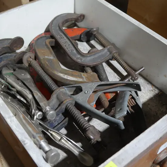 G clamps, vice grips