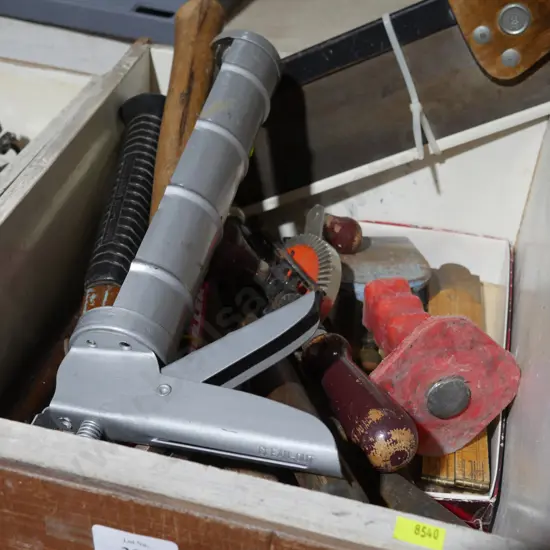 Hammers, hand drill etc